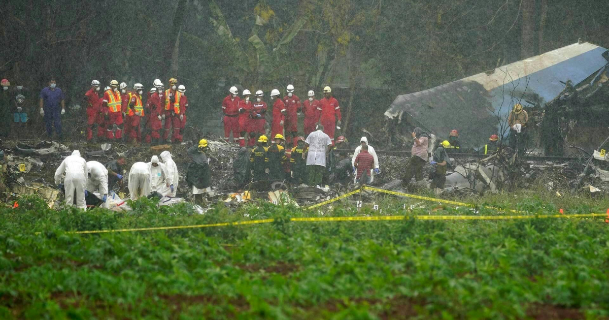 Accidente aéreo del vuelo 972 de Cubana de Aviación © Facebook / Cruz Roja Cubana GEOS Habana