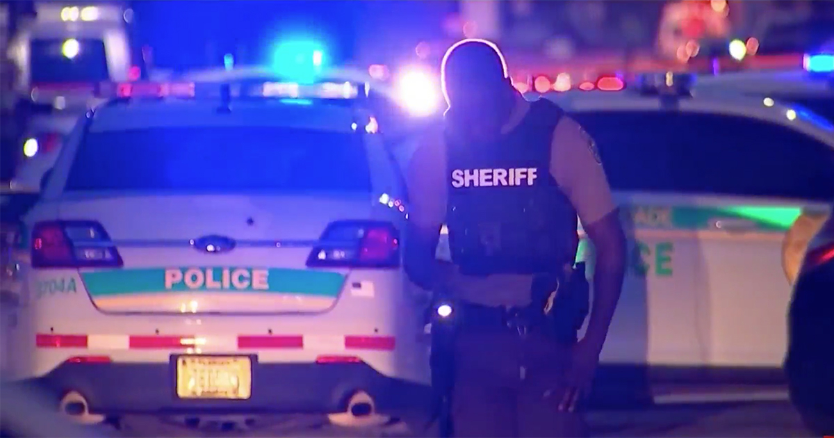 Policía de Miami Dade en la escena © Captura de video / Telemundo 51