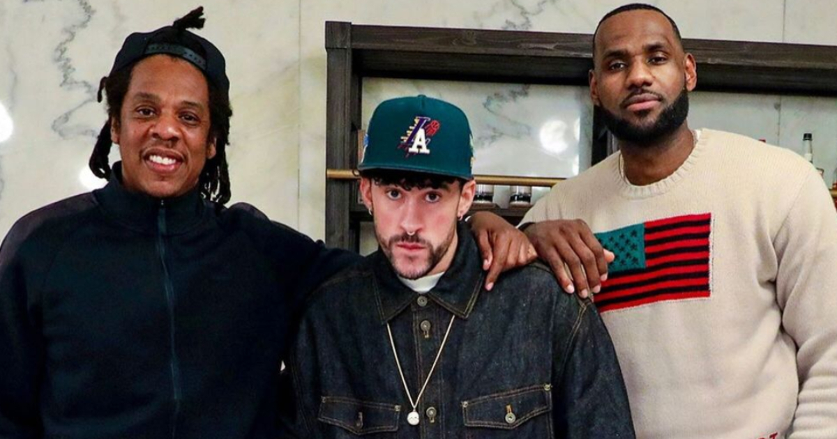 Bad Bunny, Jay-Z y LeBron James © Instagram / uninterrupted