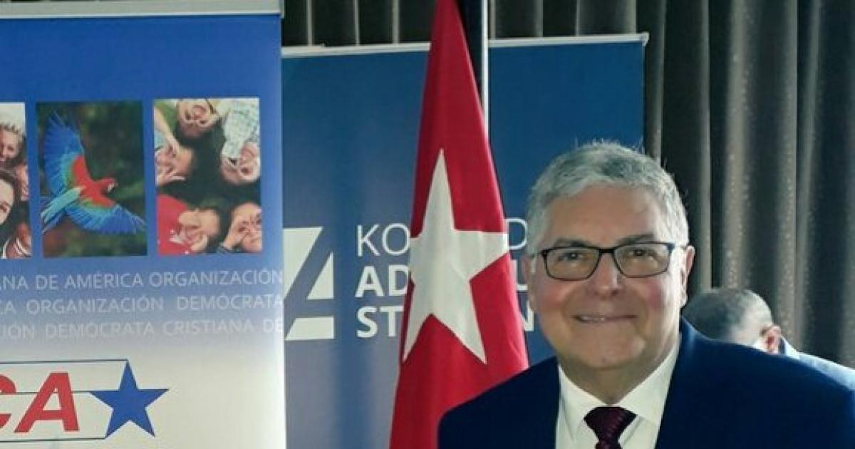 Andrés Hernández Amor, presidente del partido Demócrata Cristiano de Cuba © Twitter/ Juan Bruggüe