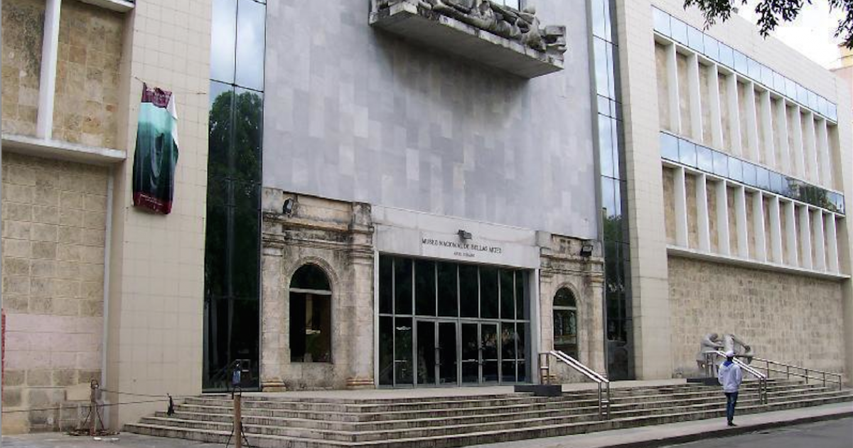 Entrada del Museo Nacional de Bellas Artes, en La Habana © ACN