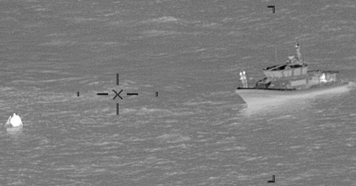 Imagen de reciente operativo de rescate de cubanos en el Estrecho de Florida. © USCG