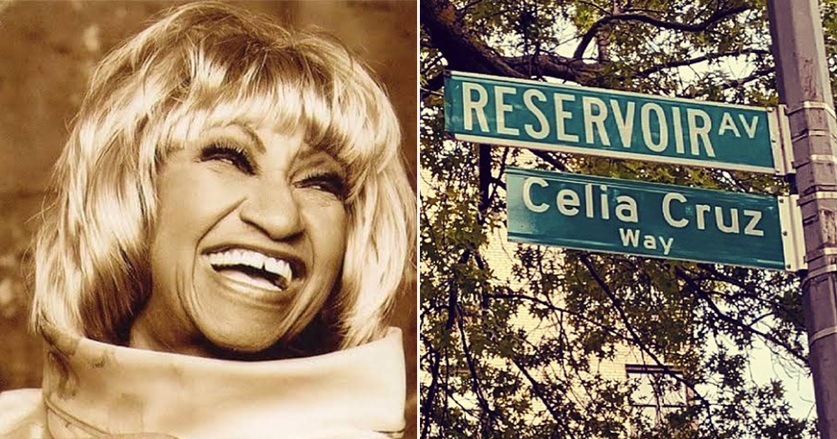 Nombran Celia Cruz a una calle del Bronx, Nueva York © Collage / Facebook e Instagram de Celia Cruz