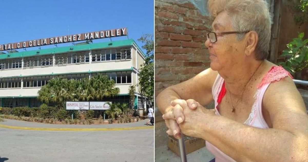 Hospital Celia Sánchez Manduley de Manzanillo y Dora Torres, anciana fallecida © Pilar Bauza Zamora/ Facebook