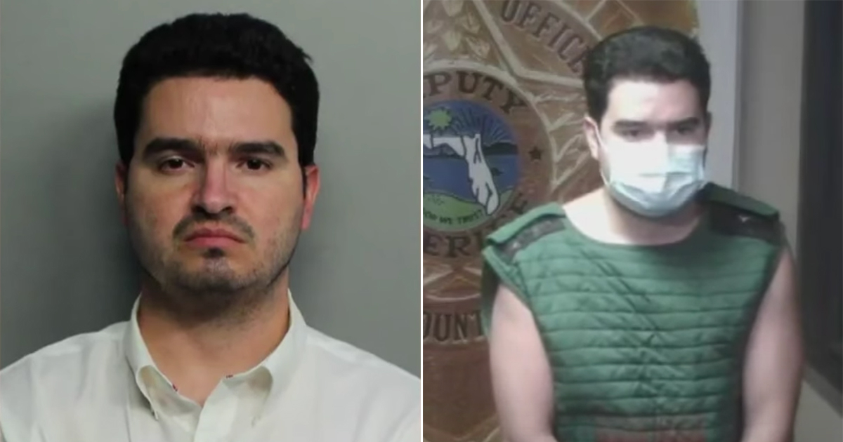 Cubano detenido en Miami por amenazar a su familia con un arma © America TeVe / Youtube