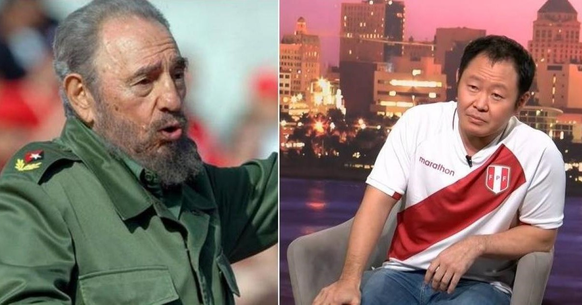 Fidel Castro y Kenji Fujimori © Estudios Revolución y Captura de video de YouTube de Willax Televisión