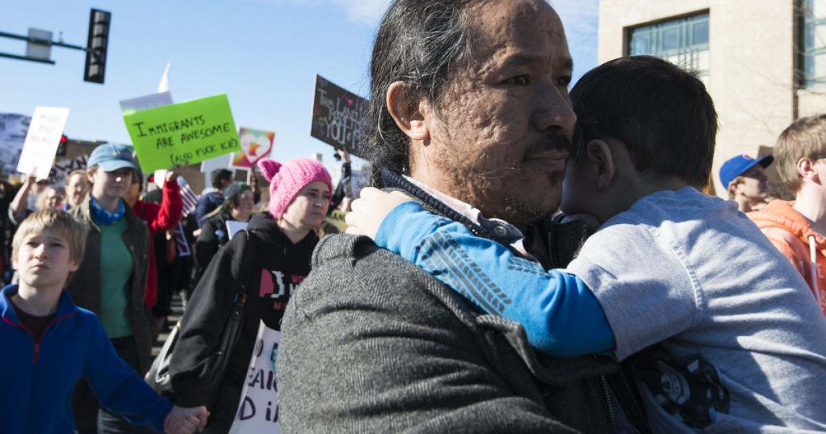 Manifestación pro inmigrantes en Estados Unidos © Flickr/Fibonacci Blue