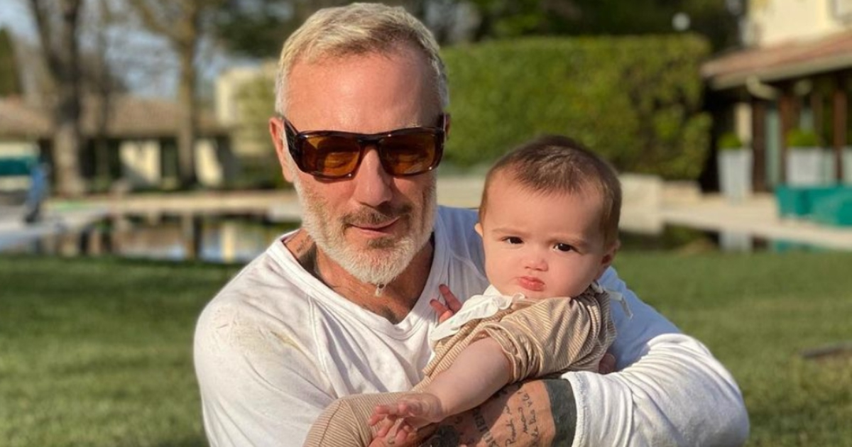 Gianluca Vacchi con su hija Blu Jerusalema © Instagram / Gianluca Vacchi