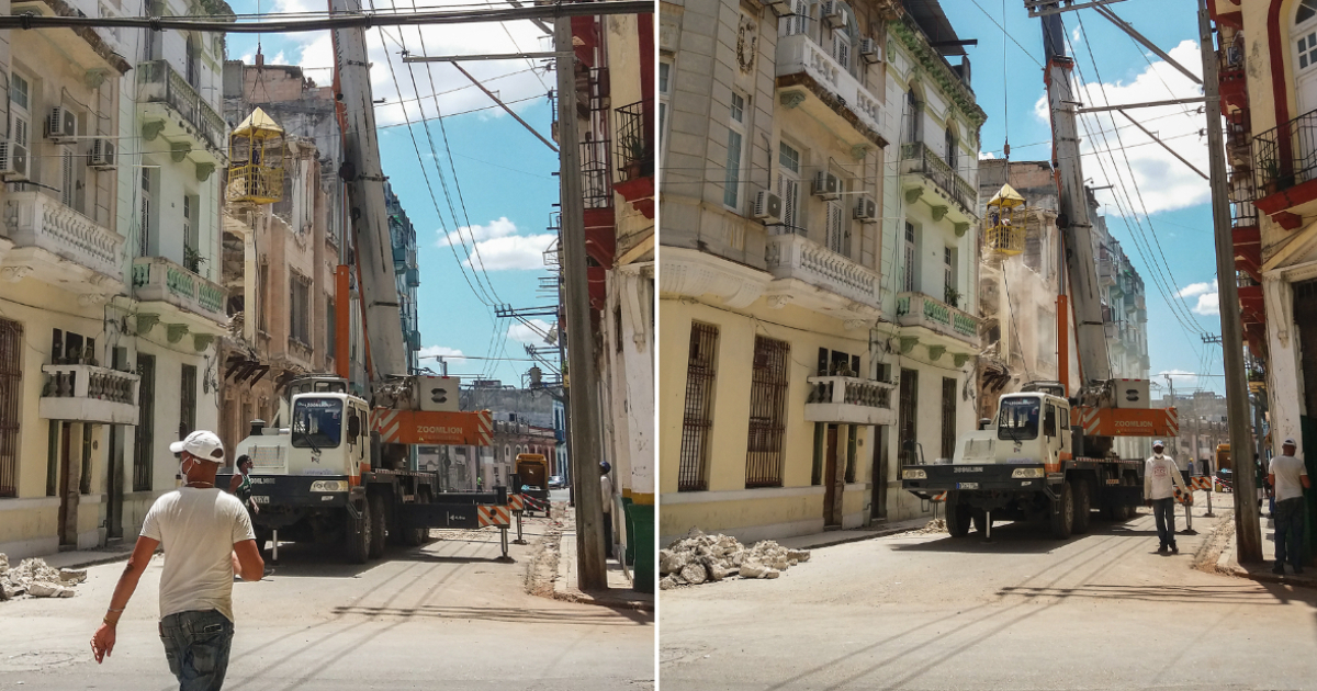 Edificio siendo demolido en La Habana (Imagen de referencia) © CiberCuba