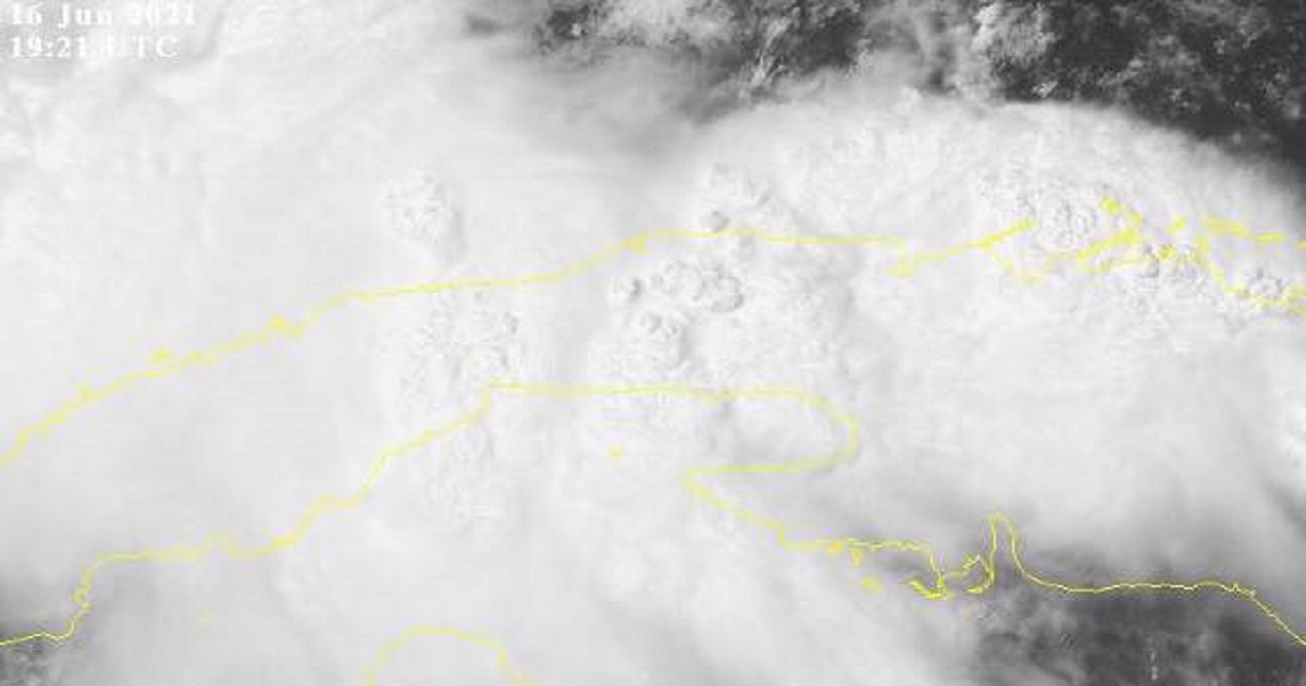 Imagen satelital de Cuba este miércoles. © Facebook / Canal Habana