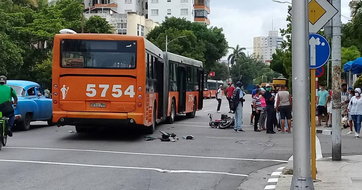 Accidente en La Habana © Facebook Ricardo Gómez