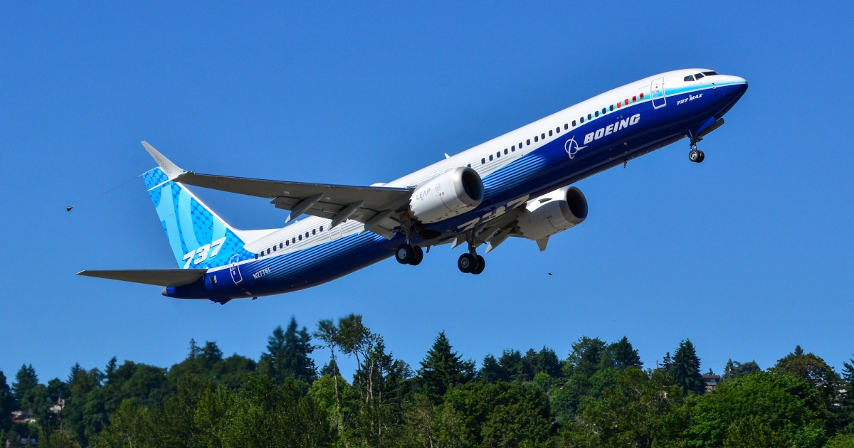 El 737 MAX 10 partió del aeropuerto de Renton, cerca de Seattle © Twitter/Jon Ostrower