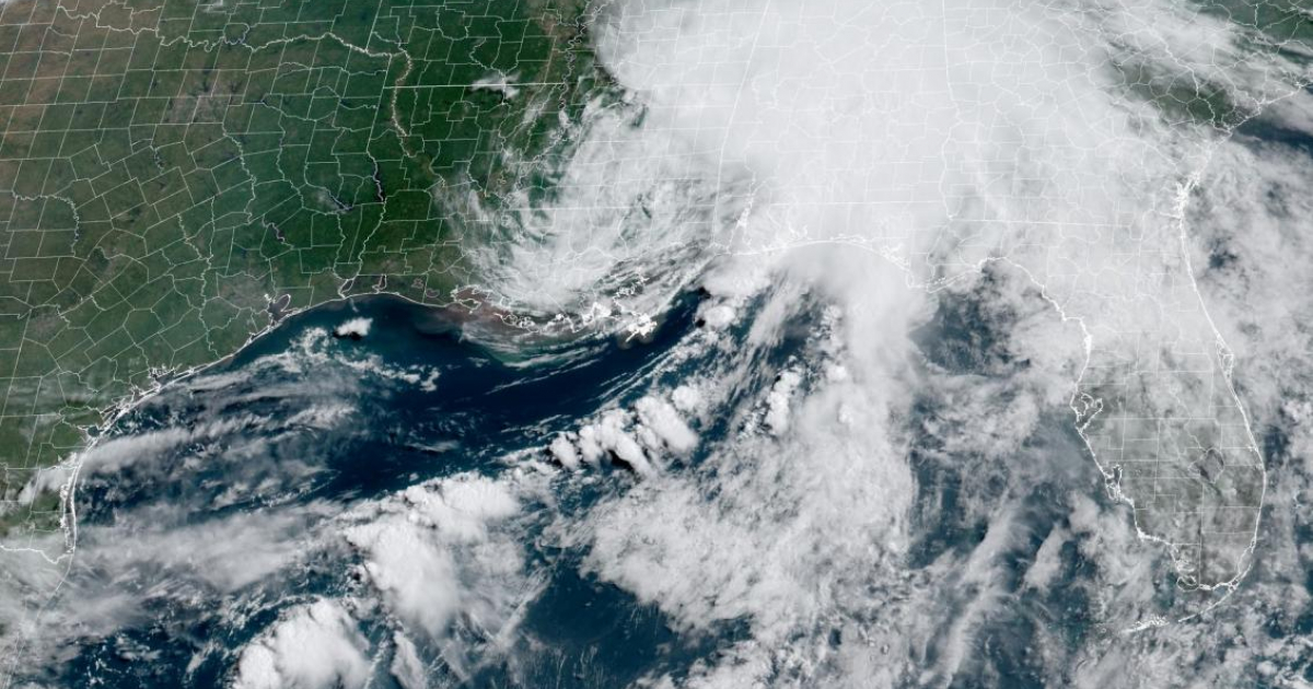 Área de lluvias de Claudette sobre Florida y otros estados © NOAA NWS National Hurricane Center/ Facebook