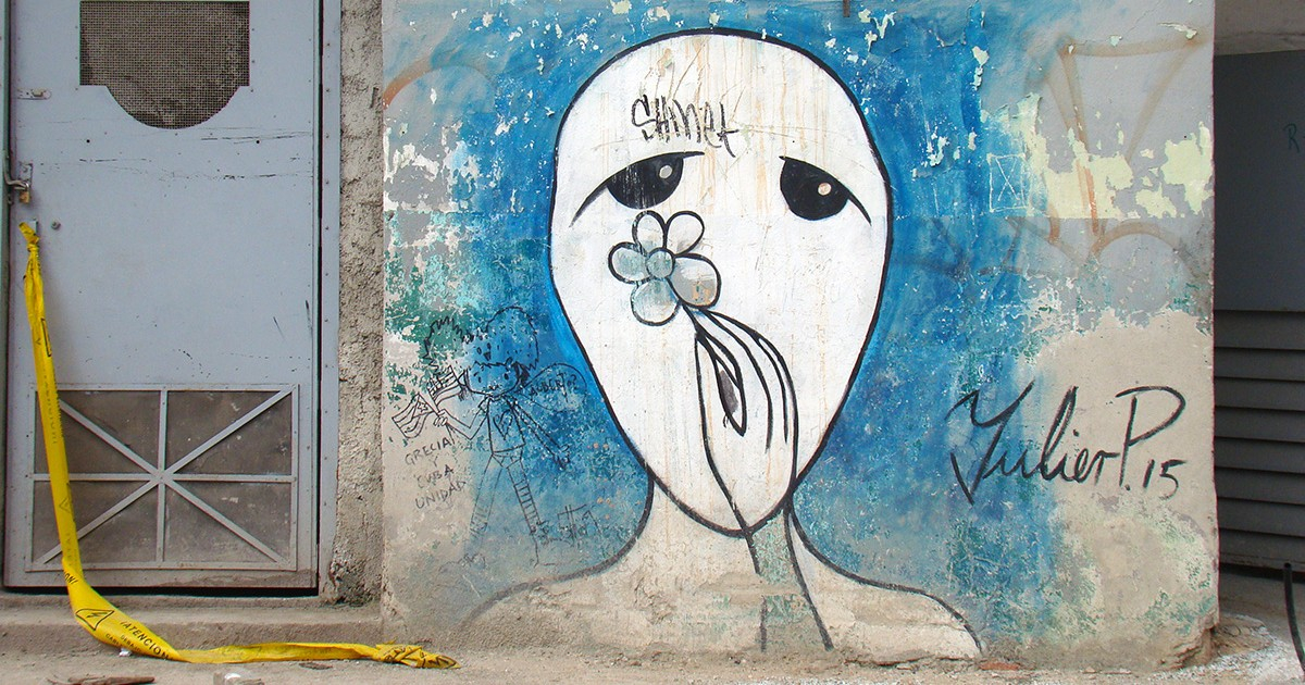 Mural de Yulier P, en la calle O'Reilly, en La Habana Vieja. © CiberCuba