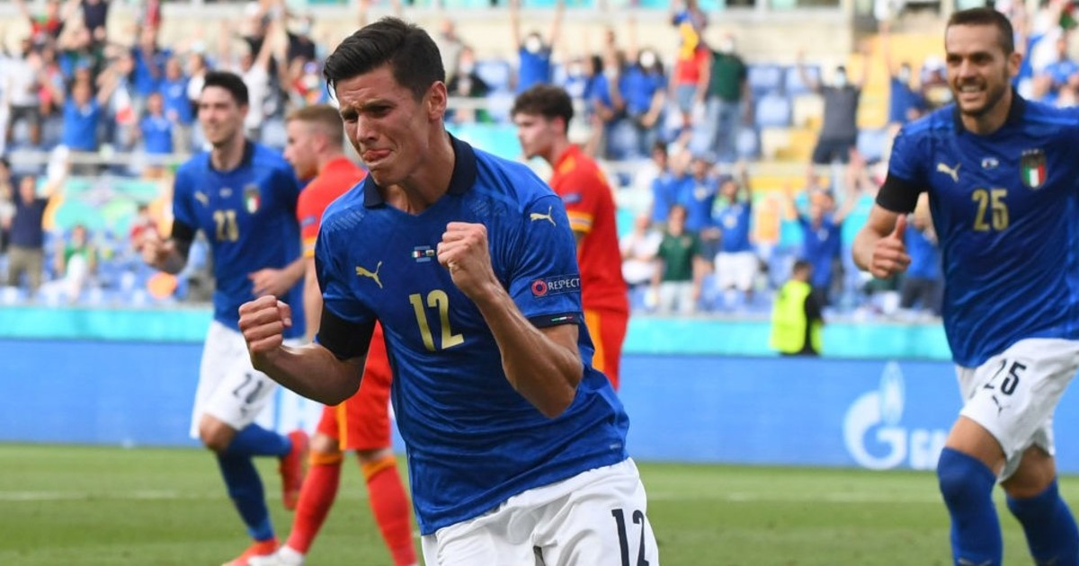 El equipo italiano celebra un gol anotado en esta Eurocopa 2020 © Twitter / Italy