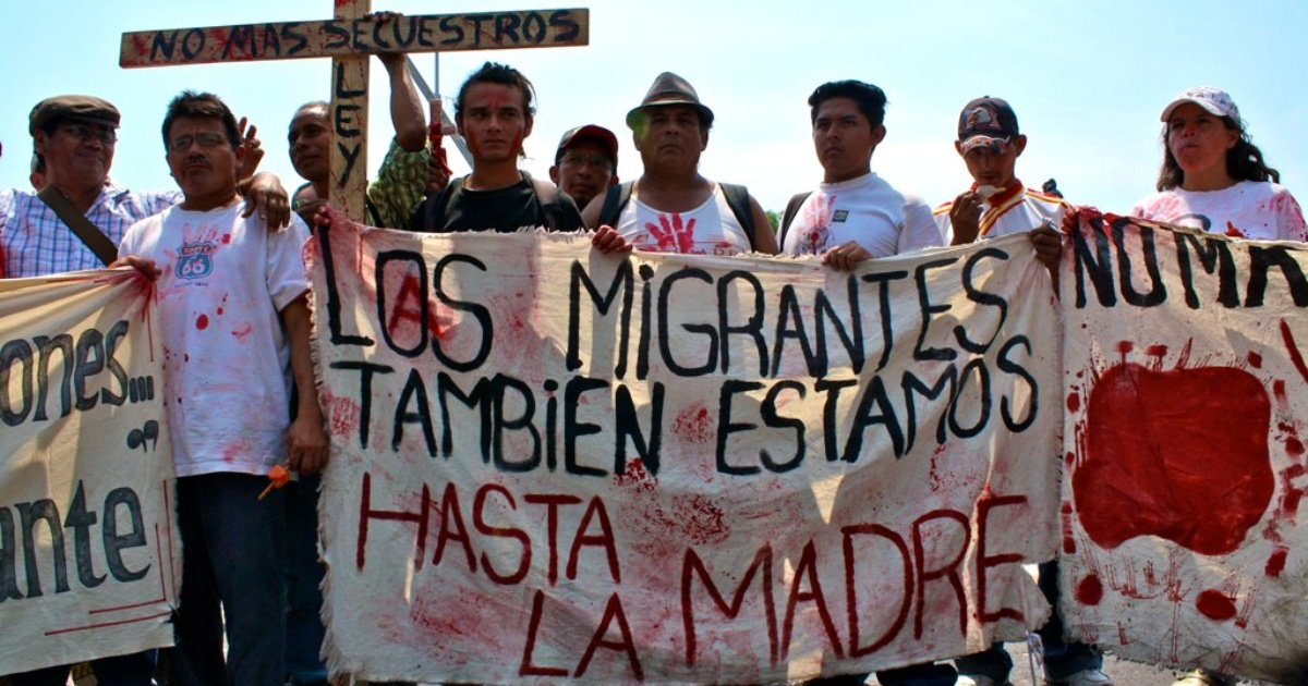 Protesta de migrantes contra secuestros (referencia) © Flickr/Bren