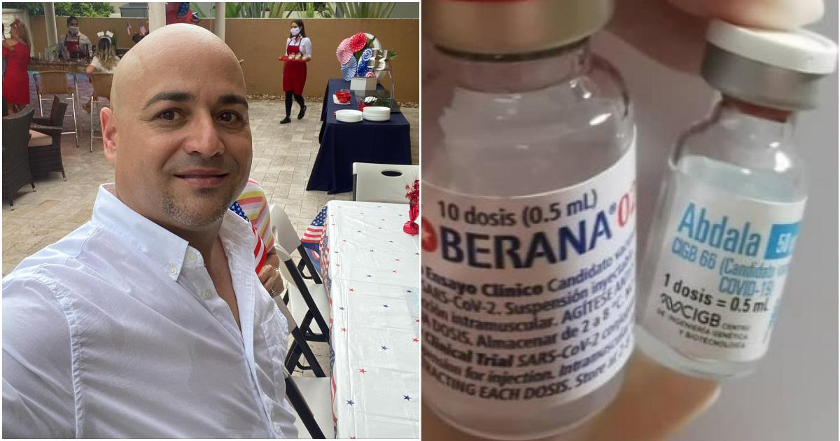 Andy Vázquez / Candidatos vacunales cubanos © Instagram / Twitter (BioCubaFarma)