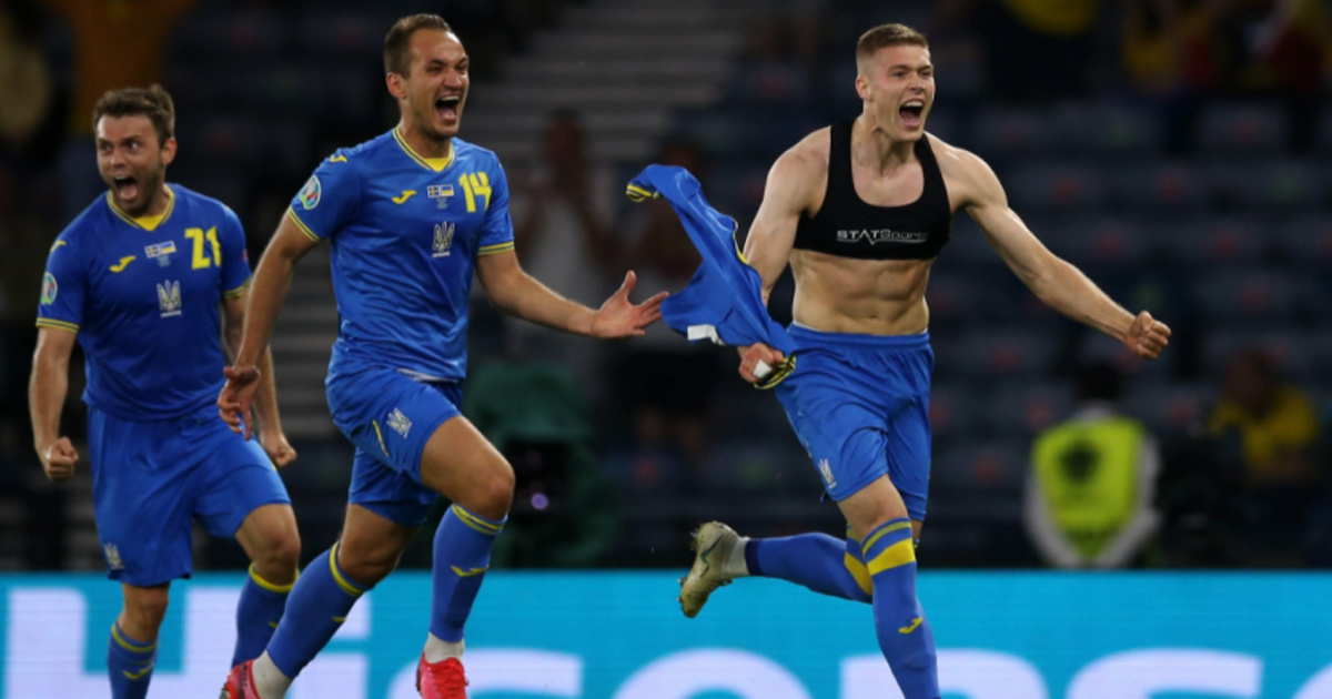 La euforia de Ucrania en una foto © @EURO2020
