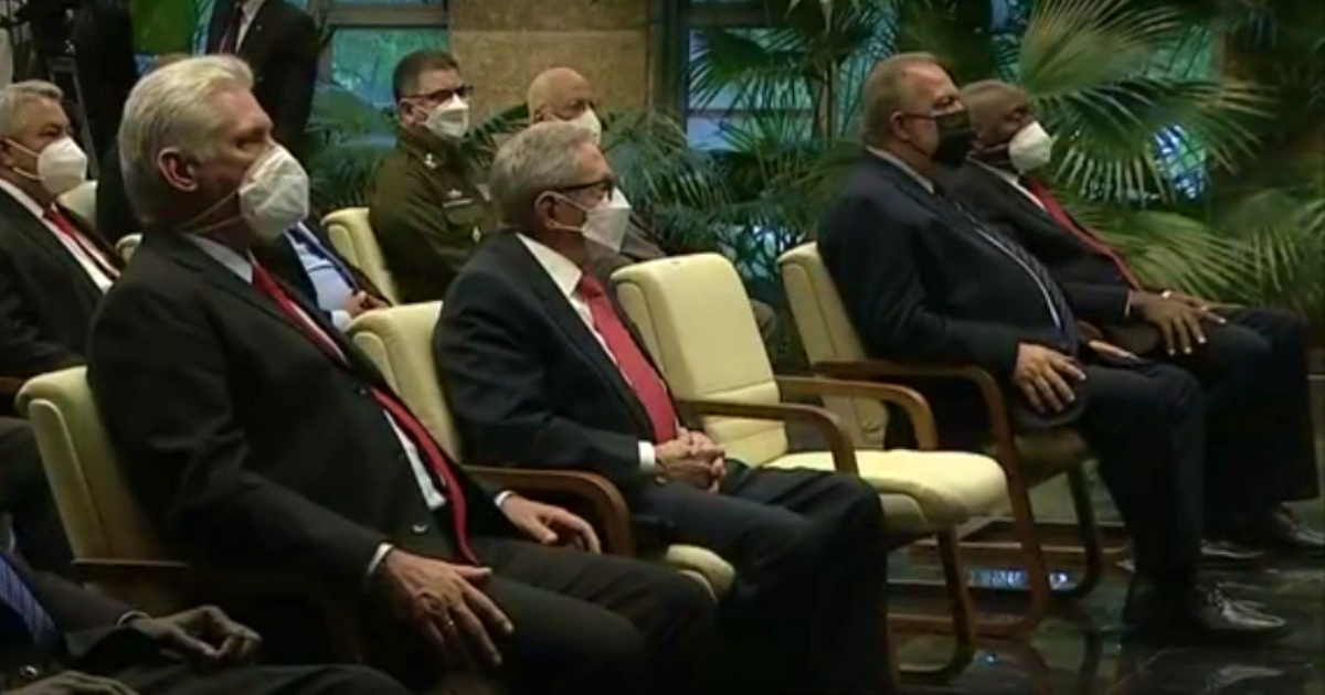 Raúl Castro en acto conmemorativo por el centenario de Partido Comunista Chino © Captura de video / Canal Caribe