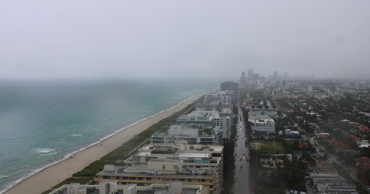 Tiempo deteriorado en Miami este lunes © Twitter / Miami Weather
