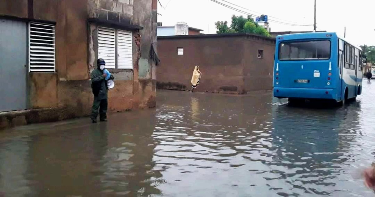 Inundaciones en Matanzas tras el paso de Elsa © Twitter / Aday del Sol Reyes