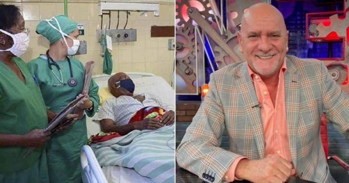 Paciente en hospital cubano (Imagen referencial) y Carlos Otero © Granma y Carlos Otero/ Facebook 