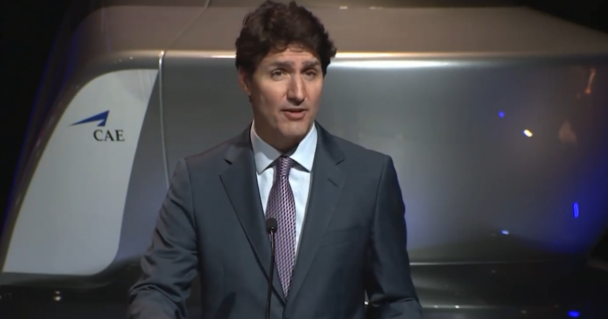 Justin Trudeau en la rueda de prensa © Captura video Facebook/CityNews