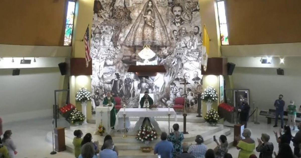 Misa del 18 de julio en la Ermita de la Caridad en Miami (Imagen referencial) © Captura de video de YouTube de Ermita de la Caridad 