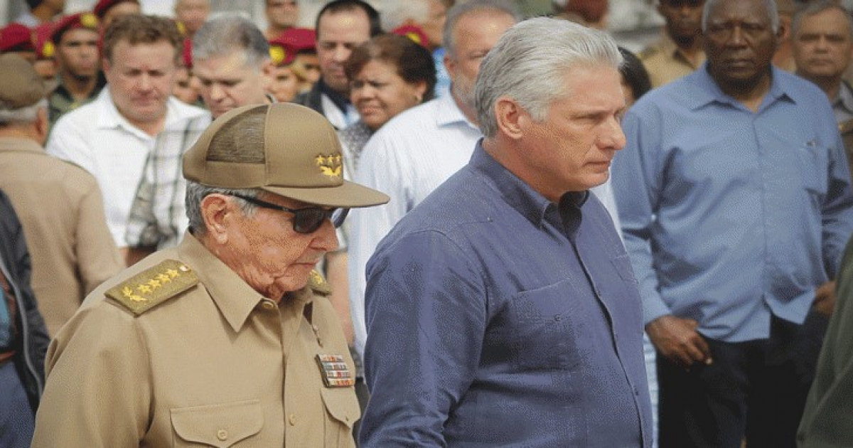 Raúl Castro/ Miguel Díaz-Canel © Radio Habana Cuba