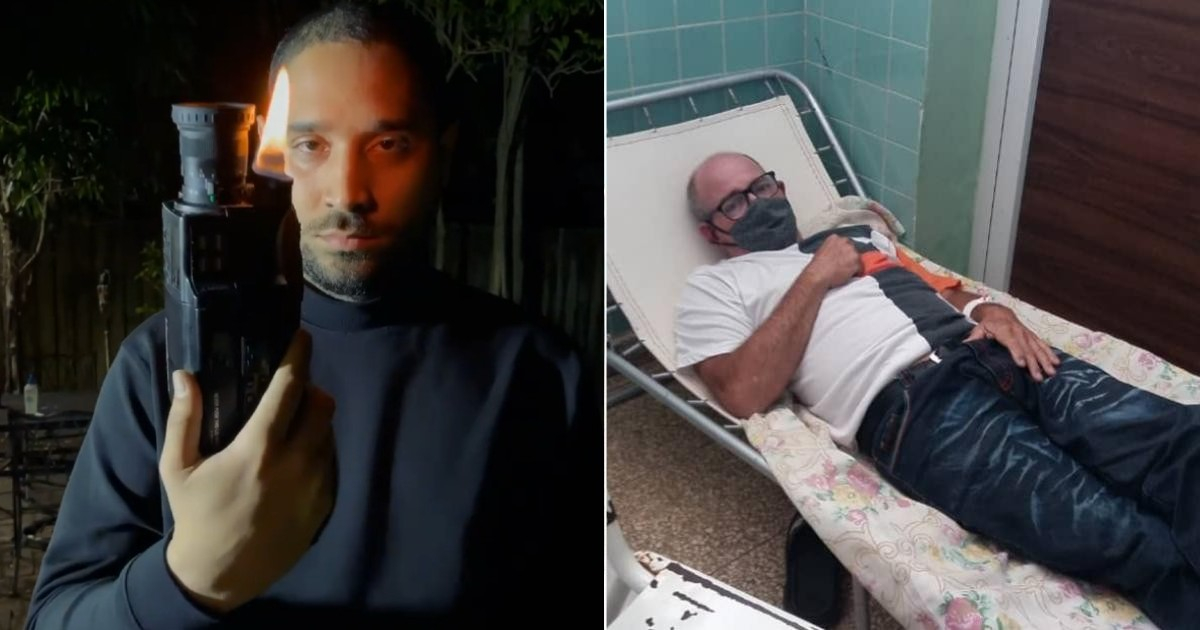 El realizador Asiel Babastro y enfermo de coronavirus en hospital de Morón © Facebook / Asiel Babastro - Yuneimi Perdomo