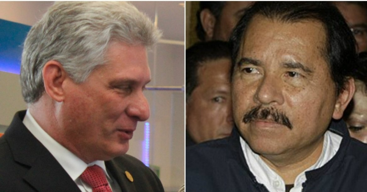 Díaz-Canel y Daniel Ortega © Wikipedia