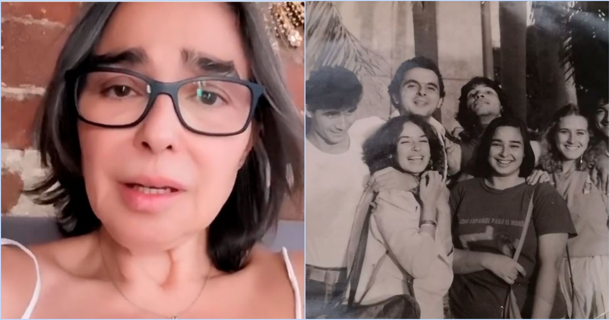 María Isabel Díaz junto a Broselianda y otros actores cubanos © Instagram de la actriz