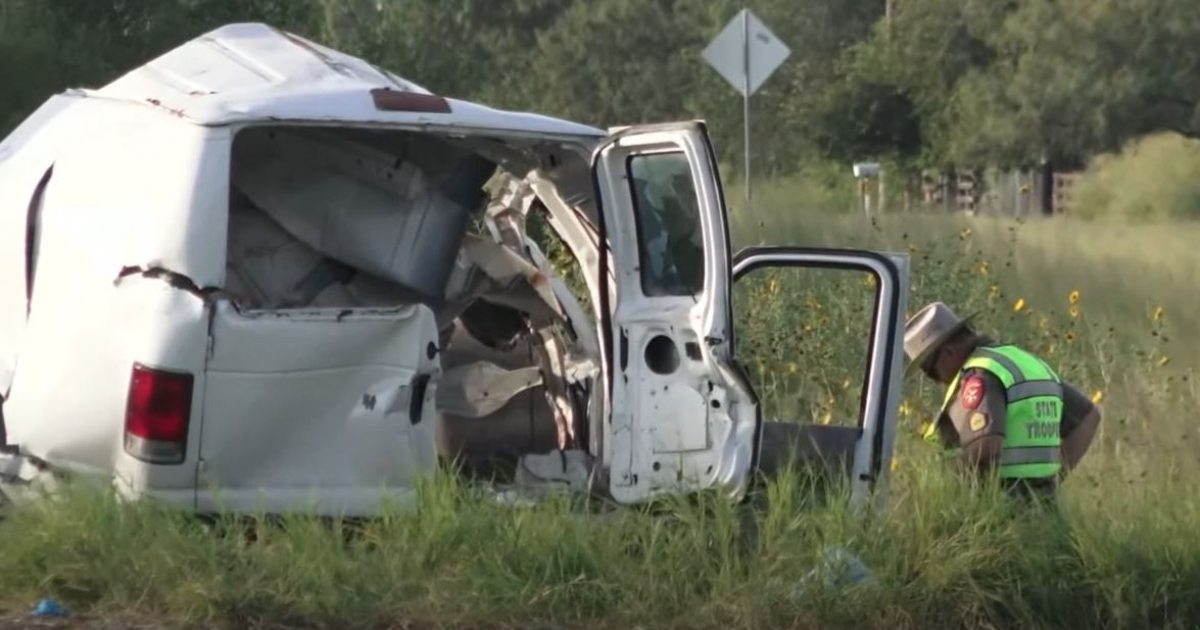 Imagen del accidente © YouTube / KENS 5: Your San Antonio News Source