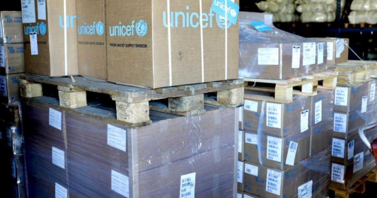 Medicamentos donados a Cuba © UNICEFCuba/ Twitter