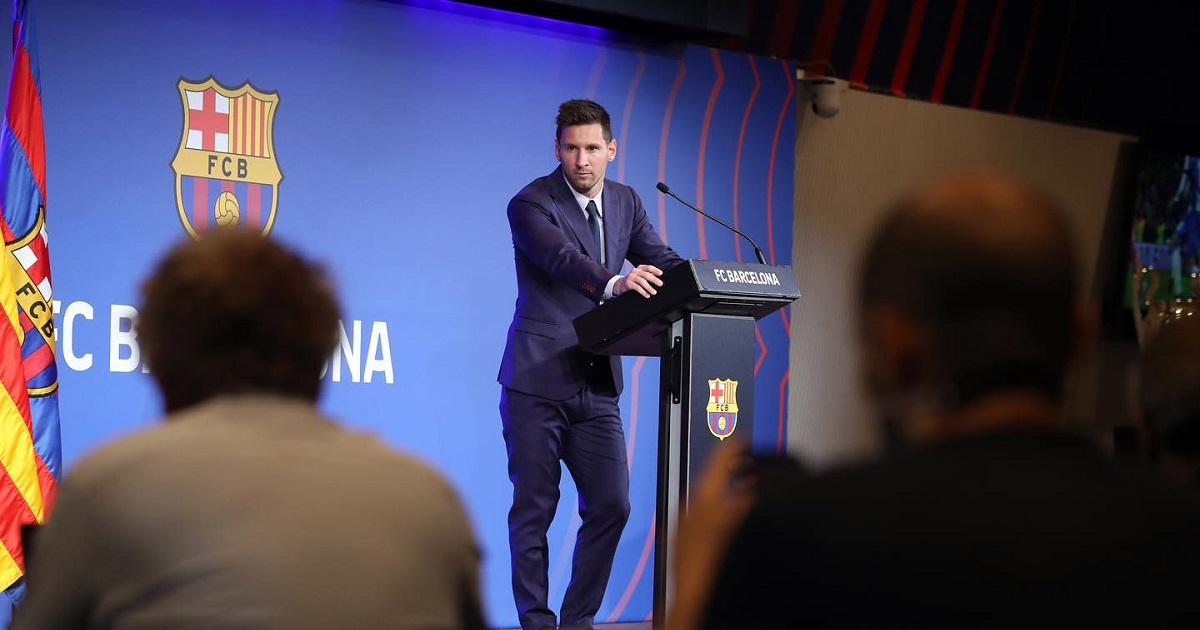 Lionel Messi despidiéndose del FC Barcelona © Lionel Messi / Facebook