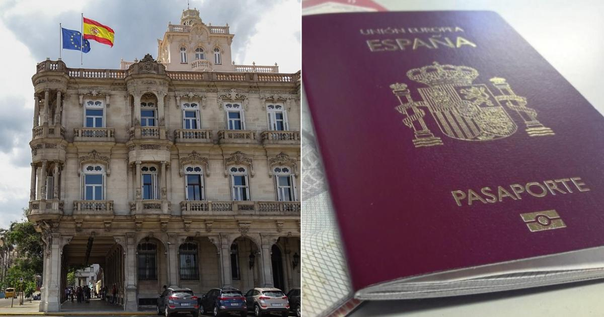 Consulado de España en Cuba / Pasaporte Español © CiberCuba / Twitter @ConsEspLaHabana