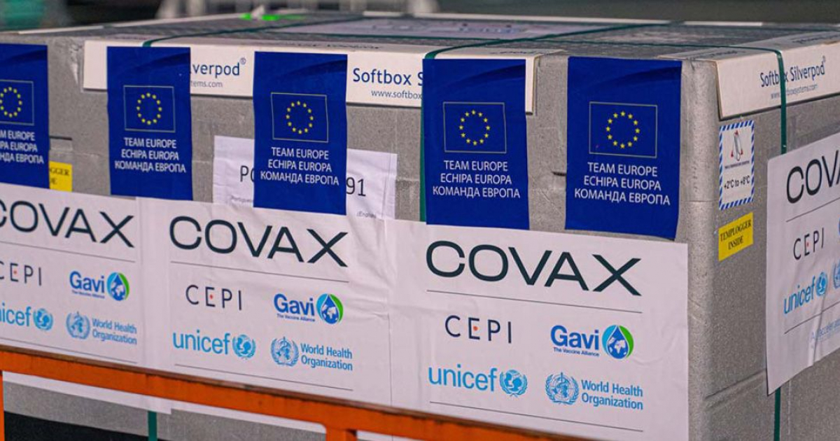 Vacunas enviadas por COVAX a Moldavia © Facebook/COVAXMoldavia