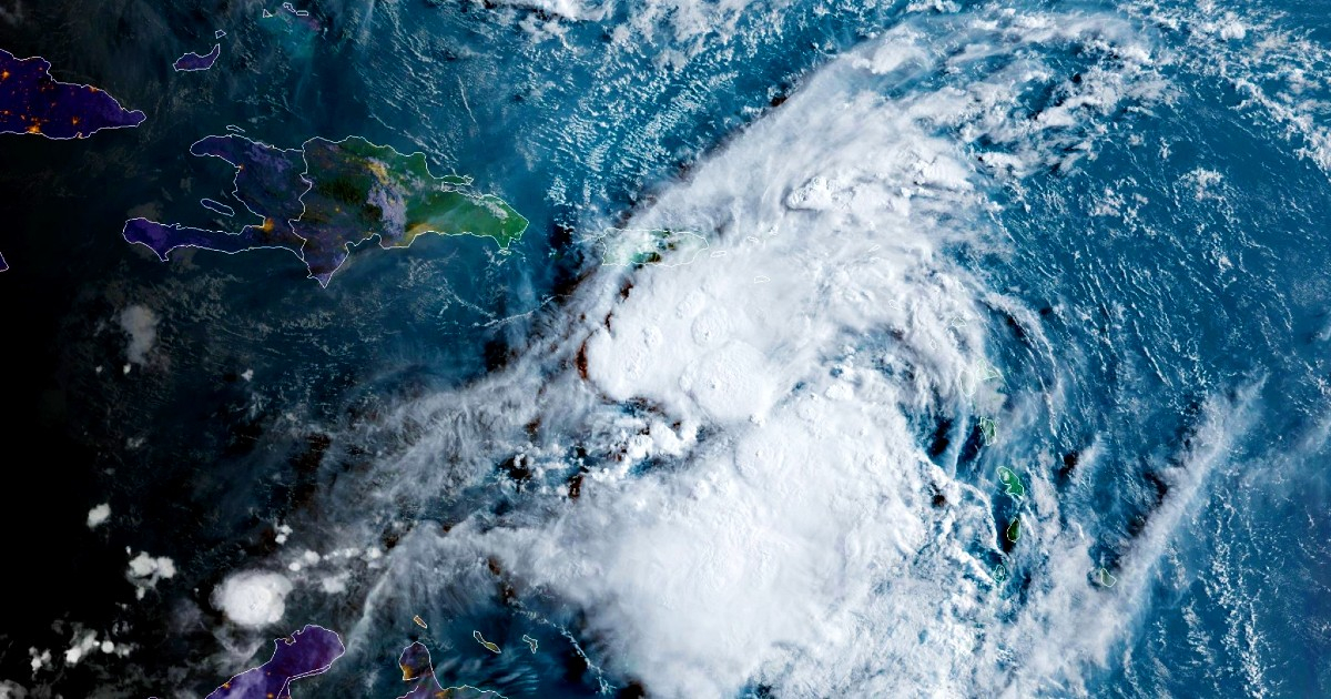 Imagen satelital de la tormenta tropical Grace © Facebook / NHC