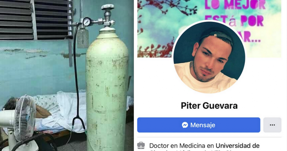 El médico Piter Guevara usó su esteto para dar oxígeno a 2 pacientes © Twitter/Ingeniero TM