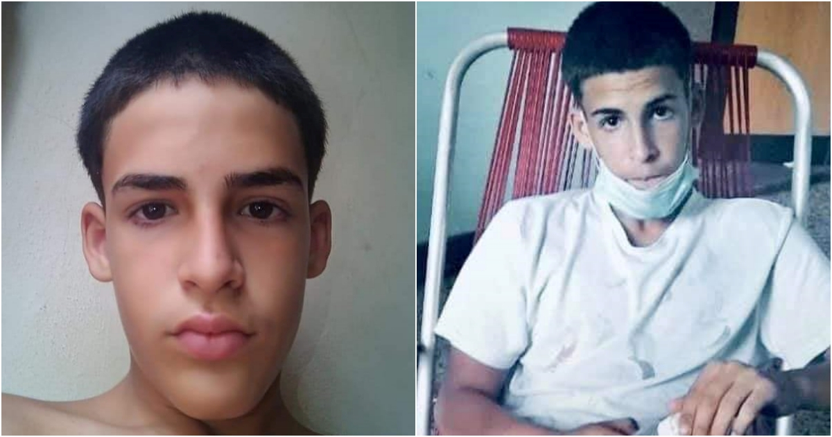 Christopher Lleonart, adolescente de 14 años detenido en Cuba tras el 11J © Facebook / Carolina Barrero