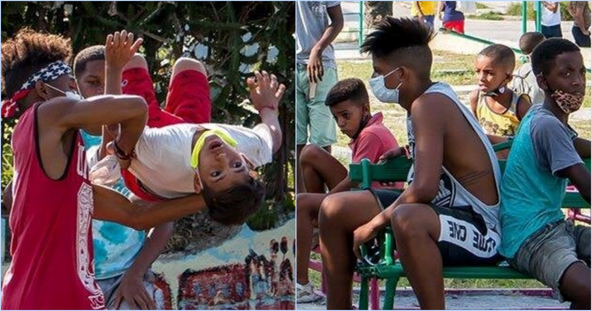 Niños cubanos en medio de pandemia © Facebook /José Ángel Portal Miranda / Abel Padrón Padilla