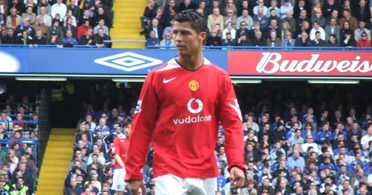 Cristiano Ronaldo en el Manchester United en 2006 © Ray Booysen vía Wikimedia Commons