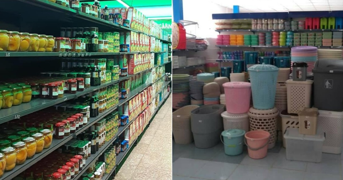 Productos en tiendas MLC de Cuba © Facebook / Cadena de Tiendas Caribe