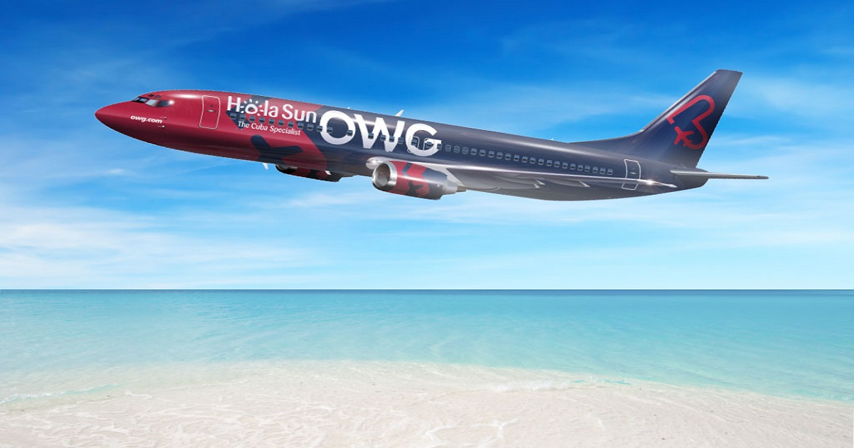 Los viajes turísticos serán con la aerolínea canadiense Off We Go (OWG) © holasunholiday.ca