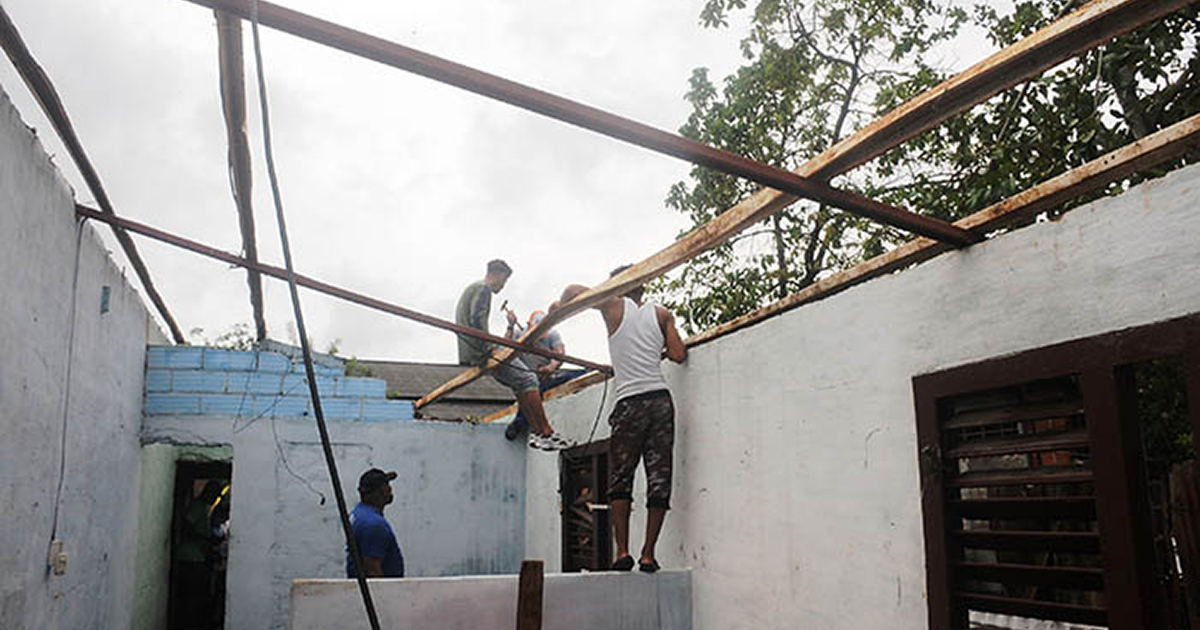 Vivienda afectada por huracán Ida en Isla de la Juventud © Periódico Victoria