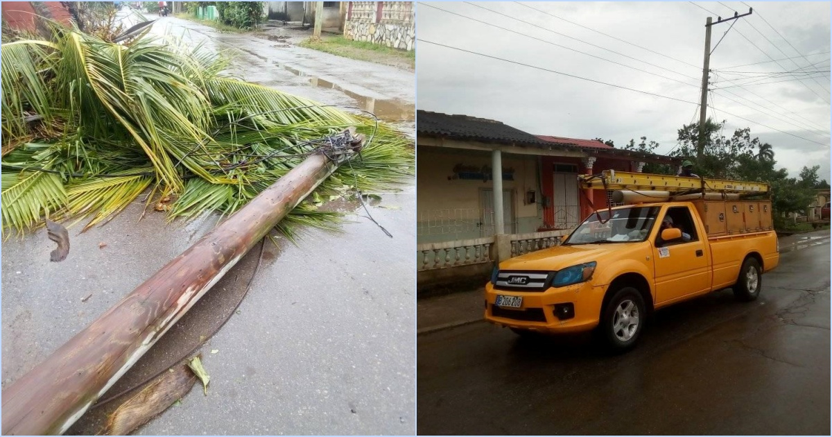 Servicio eléctrico dañado en Pinar del Río © Facebook/Asamblea Municipal Poder Popular Los Palacios