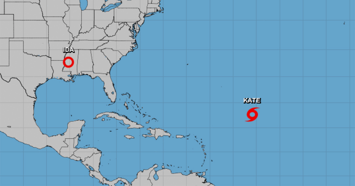 Tormenta Kate en el Atlántico © NOAA