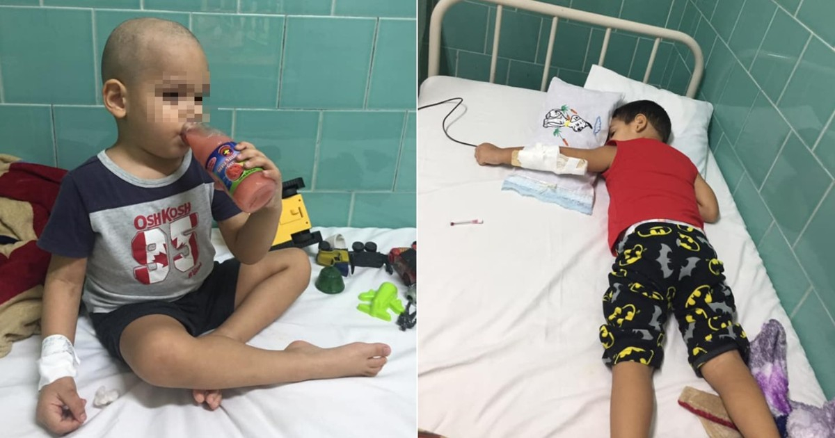 Niño cubano paciente de leucemia linfoblástica aguda © Facebook / Wendy Bernal