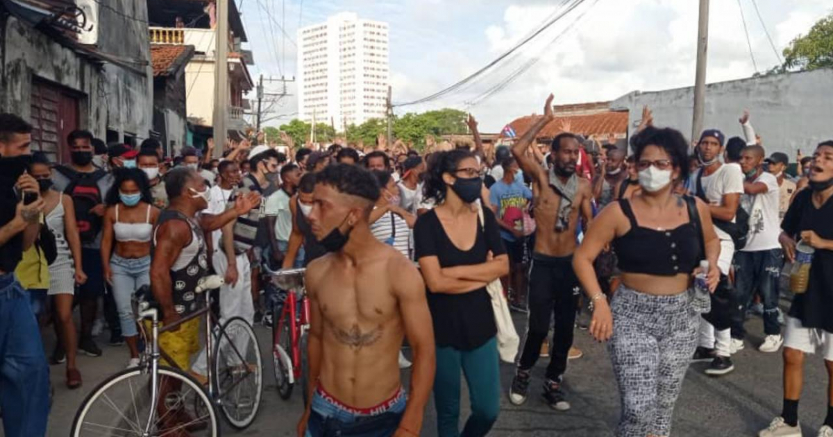 Protestas del 11J en La Habana © Facebook/11J