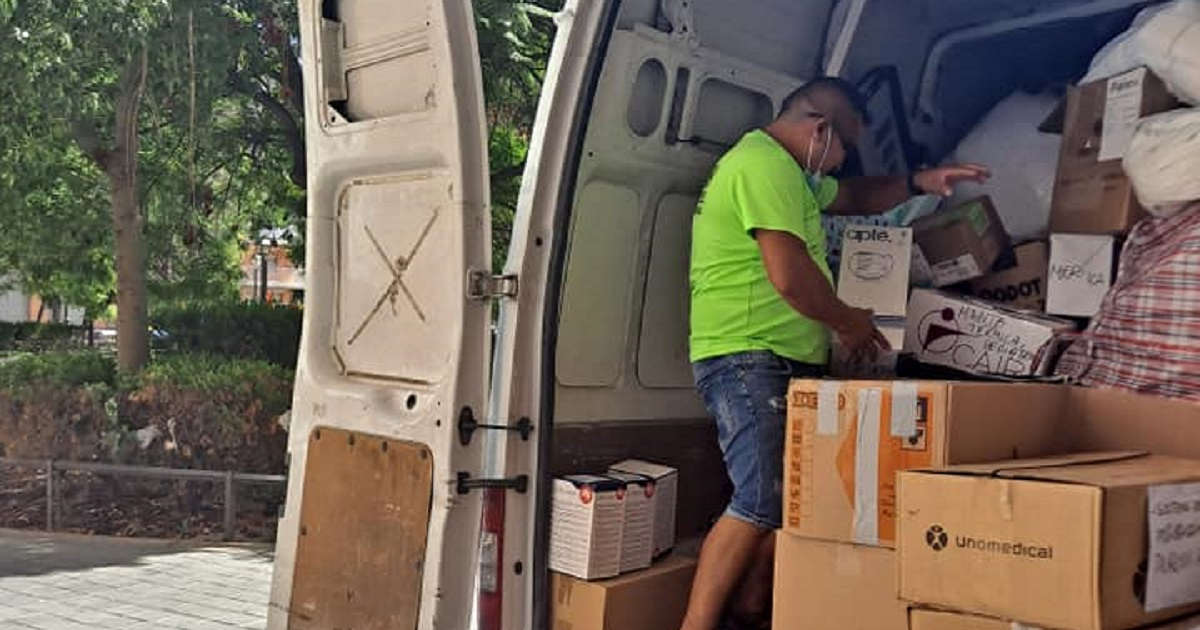 Donaciones en España para cubanos. © Facebook / Ayuda Humanitaria a Cuba